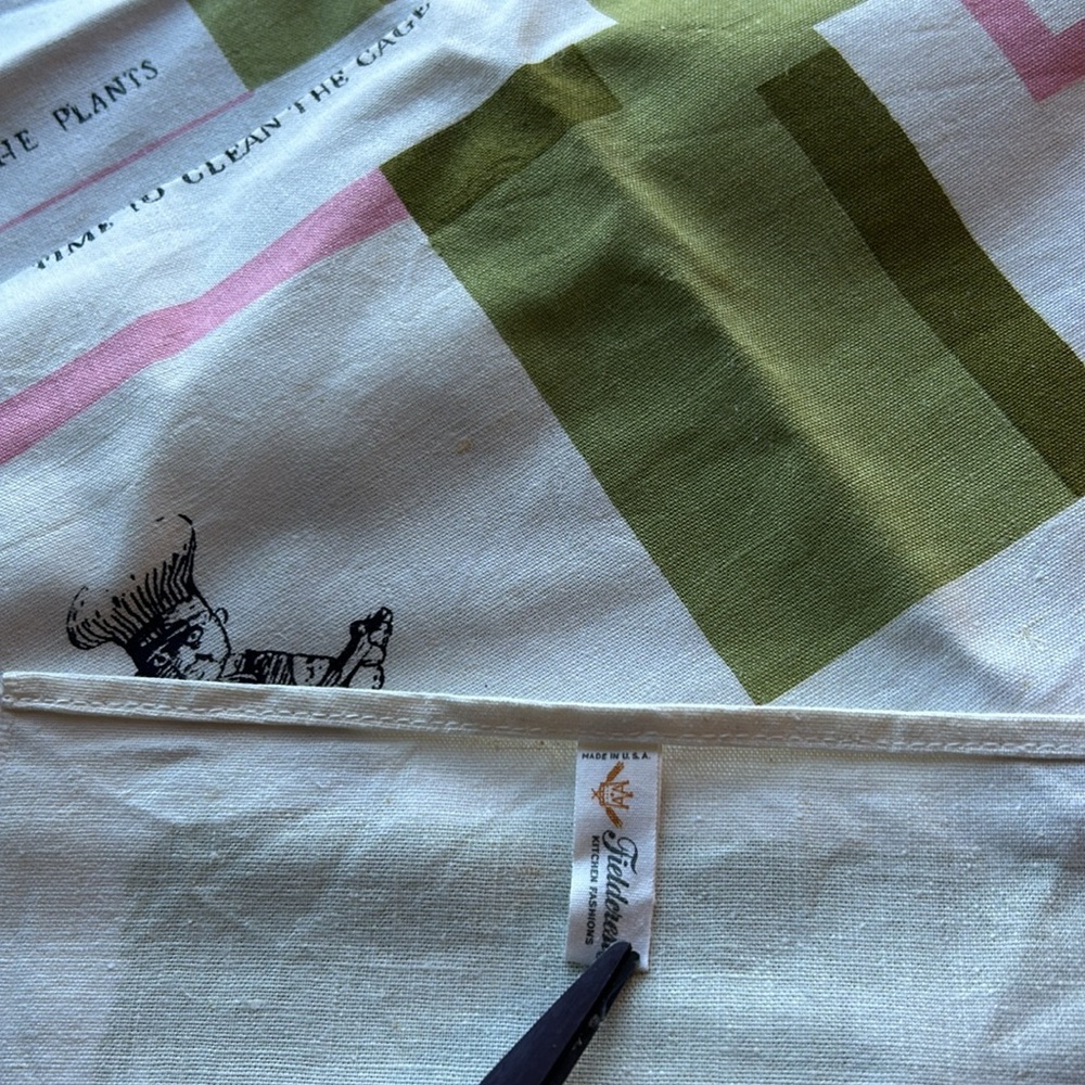 Field crest vintage kitchen fashion T Towel time to & time for made in USA nwot. - Picture 6 of 17